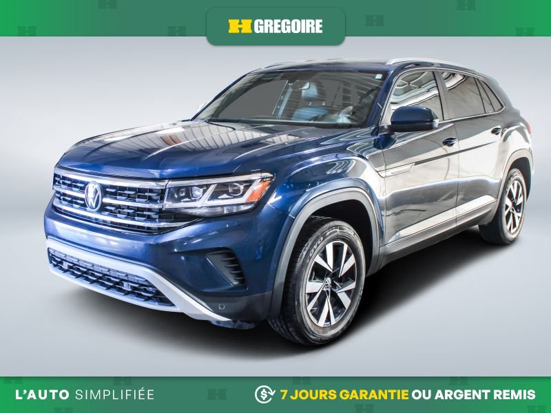 Volkswagen Atlas R3694A | COMFORTLINE V6 4MOTION CAMERA SIEGES CHAUFFANTS 2021 Bleu Laval - photo #2