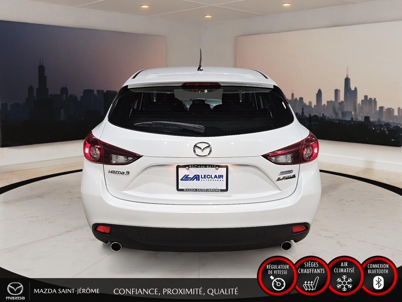 Mazda Mazda3 Sport GX | JAMAIS ACCIDENTÉ | A/C 2016 Blanc Saint-Jérôme - photo #6