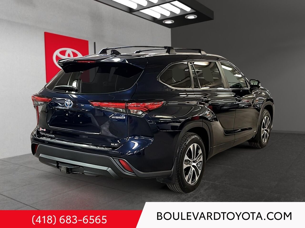 2023 Toyota Highlander 100375A-1 | HYBRIDE XLE, AWD Blue Québec - photo #3