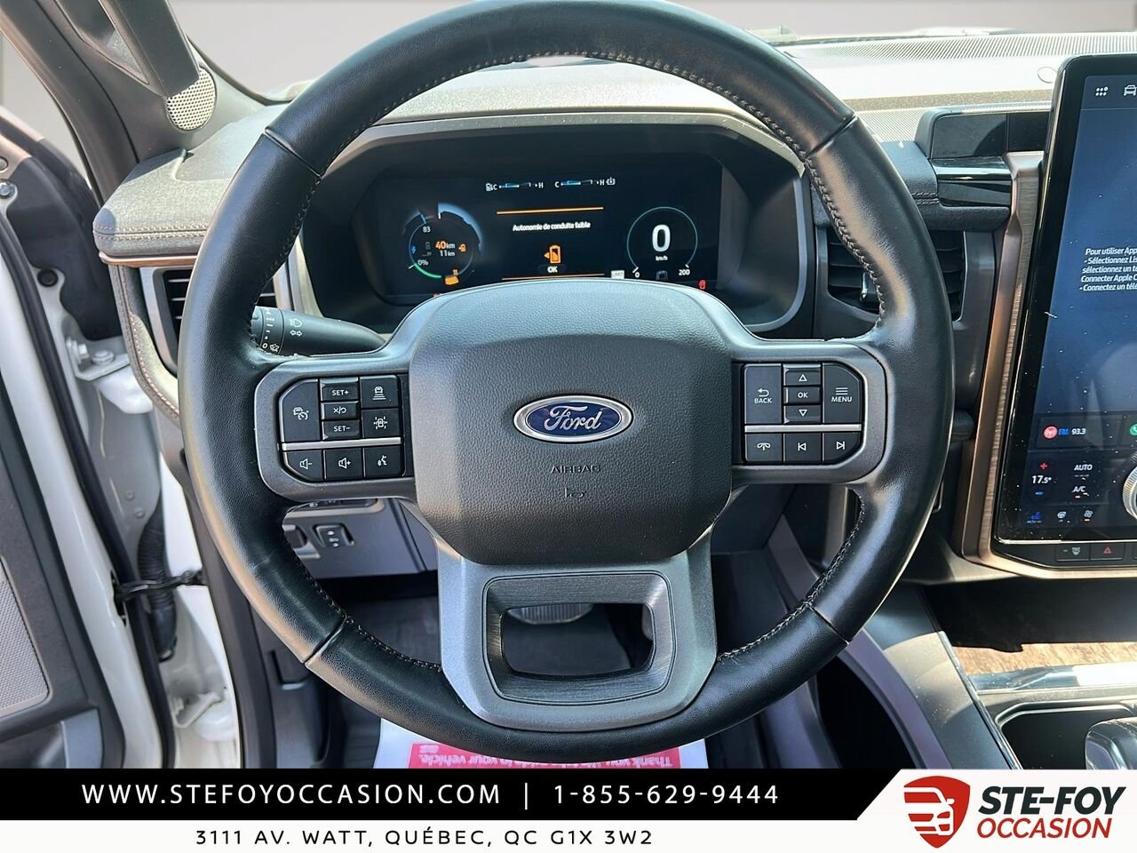 2023 Ford F-150 Lightning LARIAT SuperCrew LONG RANGE White Québec - photo #14