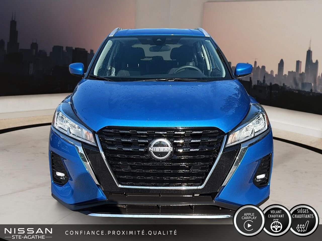 Nissan Kicks SV | CARPLAY | VOLANT CHAUFFANT | DÉMARRAGE À DISTANCE 2024 Bleu Saint-Jérôme - photo #1