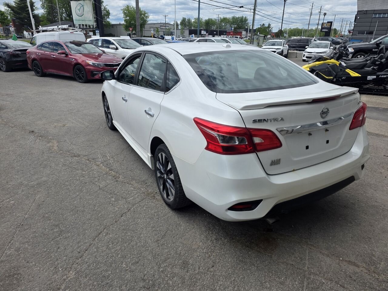 2016 Nissan Sentra White  - photo #3