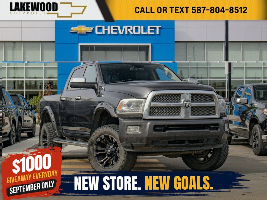 2015 Ram 3500 Longhorn Limited 6.7L Turbo Diesel | Power Sunroof Grey
