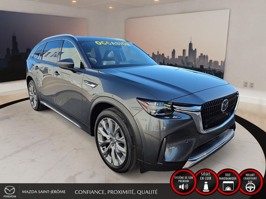 2024 Mazda CX-90 hybride léger GT-P | AWD | TOIT PANORAMIQUE | CUIR NAPPA | BOSE | MAGS Grey