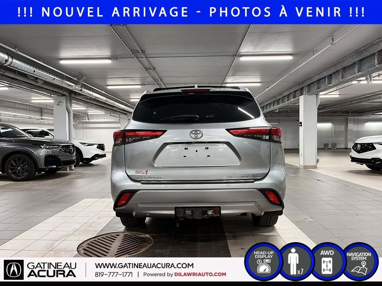 2021 Toyota Highlander Platinum AWD Silver Ottawa & Gatineau - photo #5