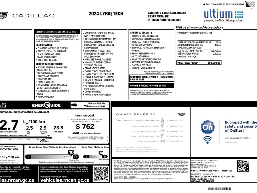 Cadillac LYRIQ 2024 2024 Gris