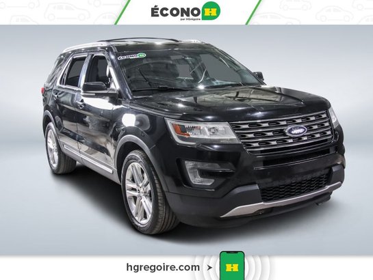 2017 Ford Explorer XLT A/C CUIR GR ELECT MAGS 6 PASSAGER Black