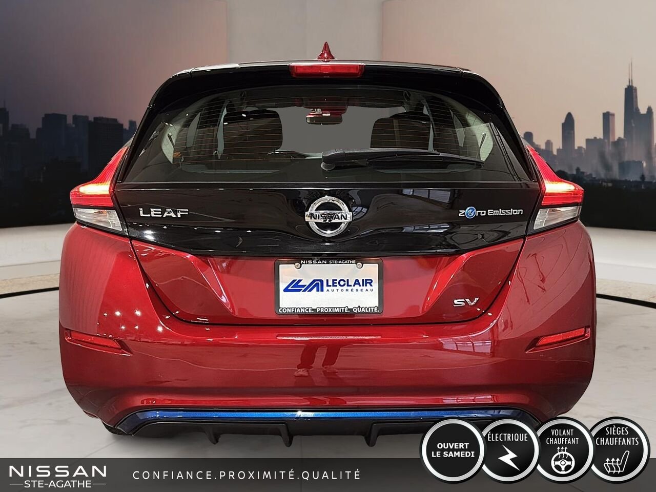 2019 Nissan LEAF Red Saint-Jérôme - photo #3