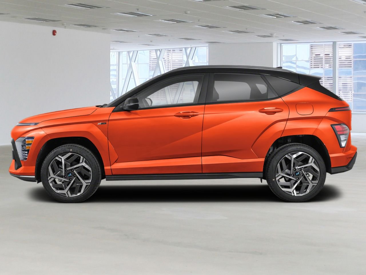 HYUNDAI Kona 2026 Orange Soultronic avec toit Noir abyssal Gatineau - photo #1