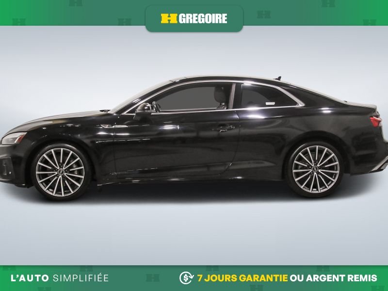 2022 Audi A5 Progressiv AWD AUTO A/C CUIR TOIT NAV MAGS CAM REC Black