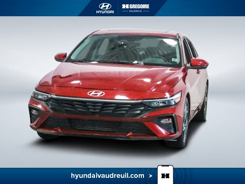 Hyundai Elantra PREFERRED +TECH TOIT OUVRANT CERTIFIÉ 5.99% 2025 Rouge