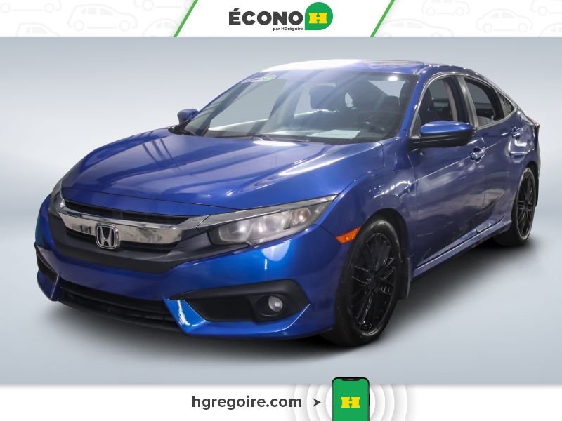 2016 Honda Civic Blue Saint-Eustache - photo #2