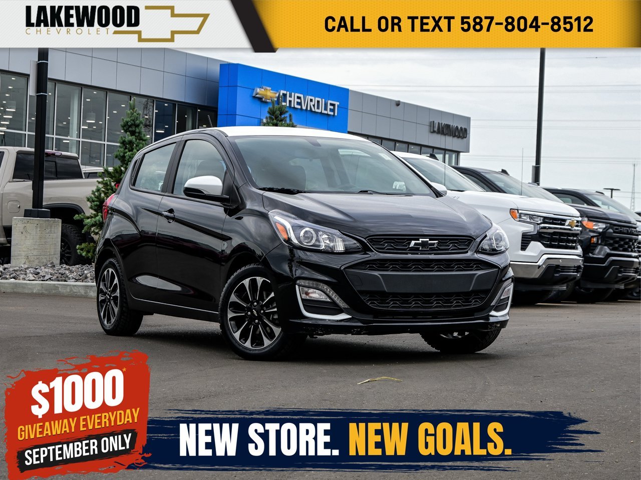 2022 Chevrolet Spark 4dr HB CVT 1LT Black Sherwood Park - photo #0