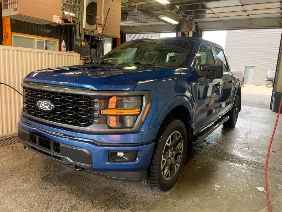 Ford F-150 STX CREW 4X4 *NAV* CARPLAY *COPILOT 2.0* DIFF 3.73 2024 Bleu