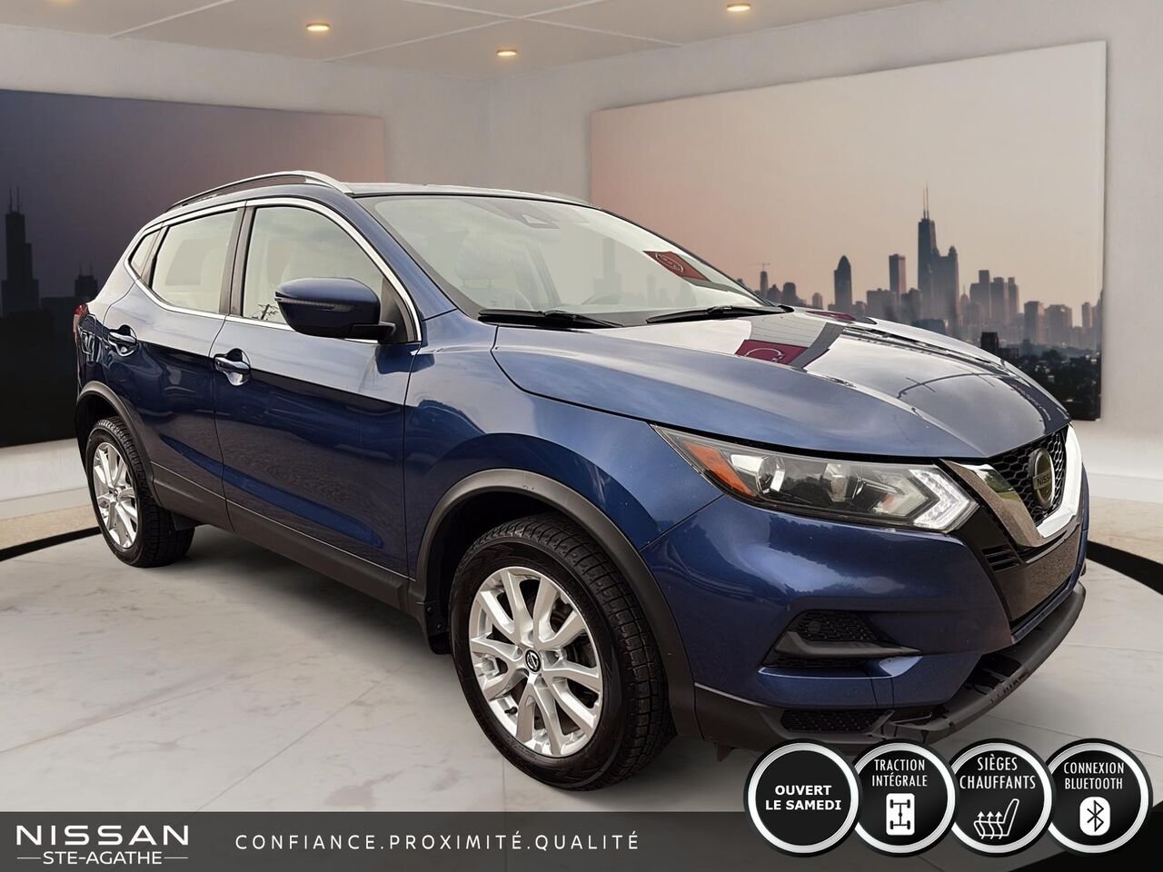 Nissan Qashqai 2021 Bleu Ste-Agathe des Monts - photo #2