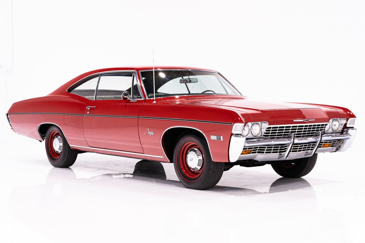 Chevrolet Impala Match N# L72 427/425 4spd 4.56gear Org Bill Of Sale | PRIX EN USD 1968 Rouge Montréal - photo #2