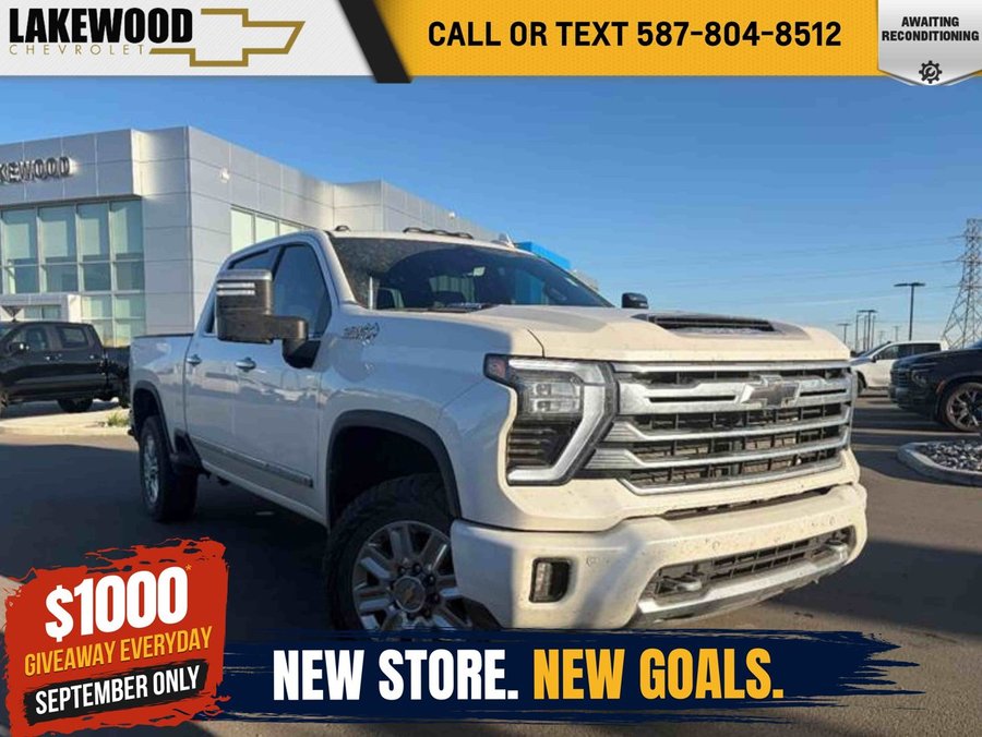 2024 Chevrolet Silverado 3500HD High Country 6.6L Duramax | Heated & Ventilated Leather Seats White