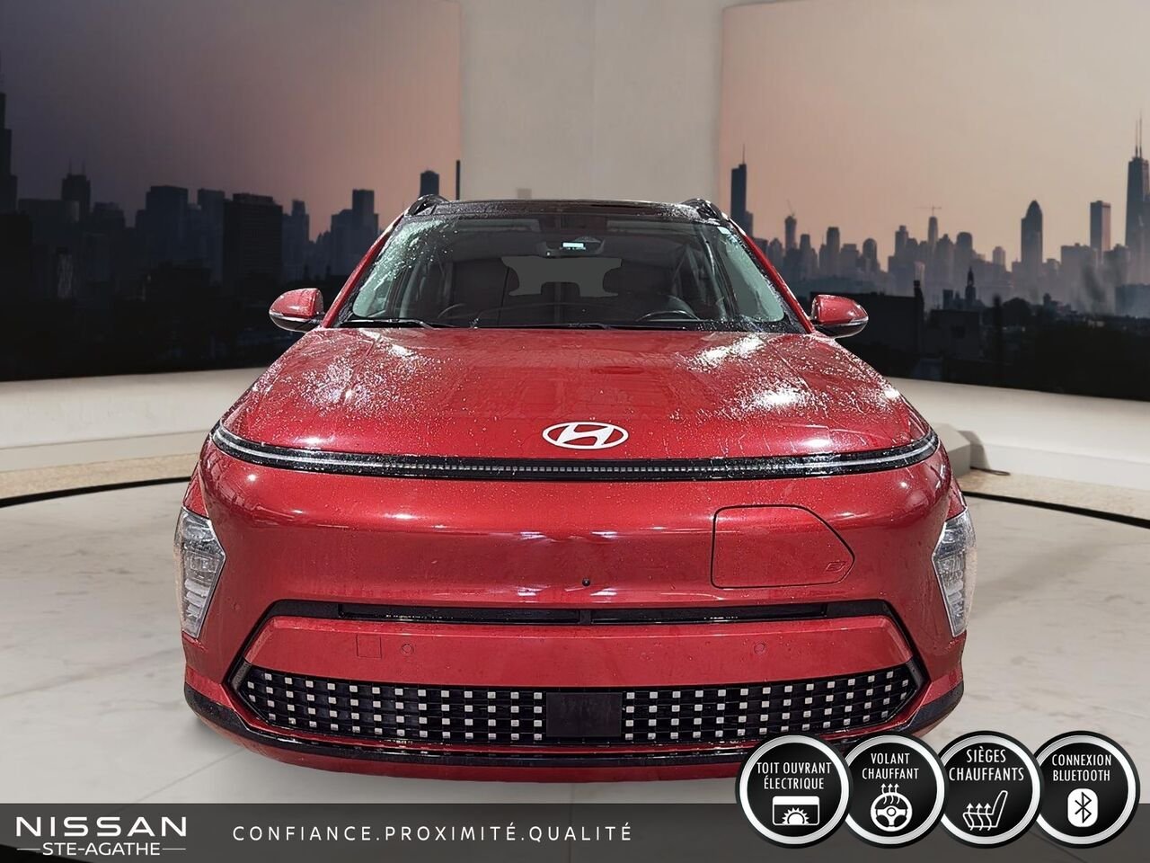 2024 Hyundai Kona Electric ULTIMATE TA | 100 % ÉLECTRIQUE | TOIT OUVRANT | CAMÉRA 360° | TÊTE HAUTE Red Saint-Jérôme - photo #1