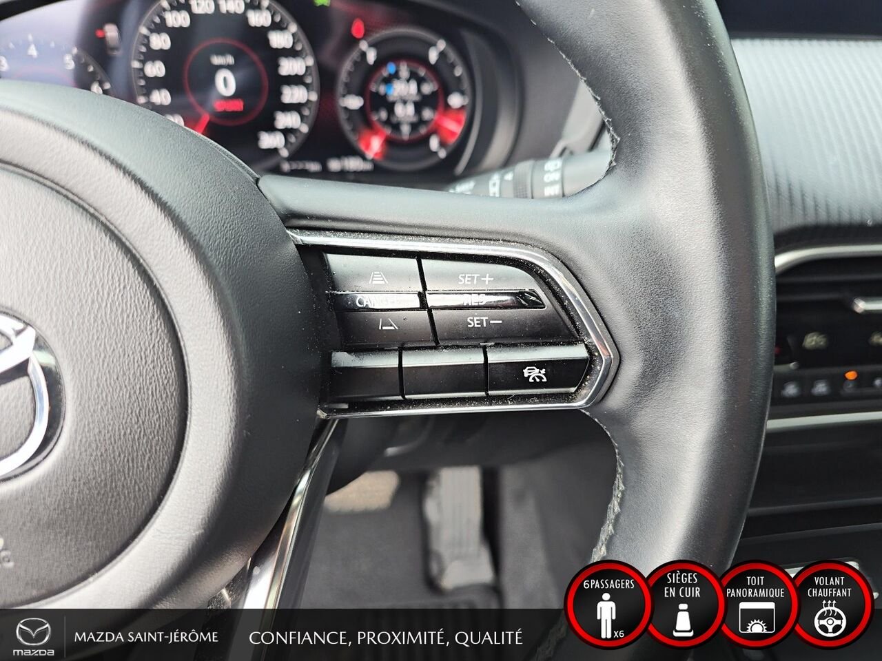 2024 Mazda CX-90 hybride rechargeable GS-L TI | 1 PROPRIÉTAIRE | HYBRIDE RECHARGEABLE | CUIR | HAYON ÉLECTRIQUE | DÉMARRAGE À DISTANCE Silver Saint-Jérôme - photo #14