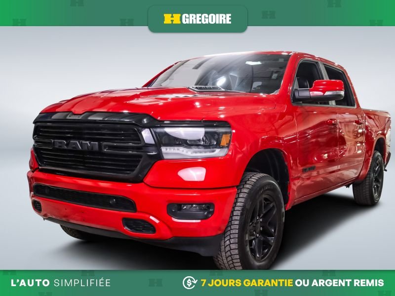 2022 Dodge Ram Sport 4WD AUTO A/C MAGS CUIR TOIT NAV CAM RECUL BL Red