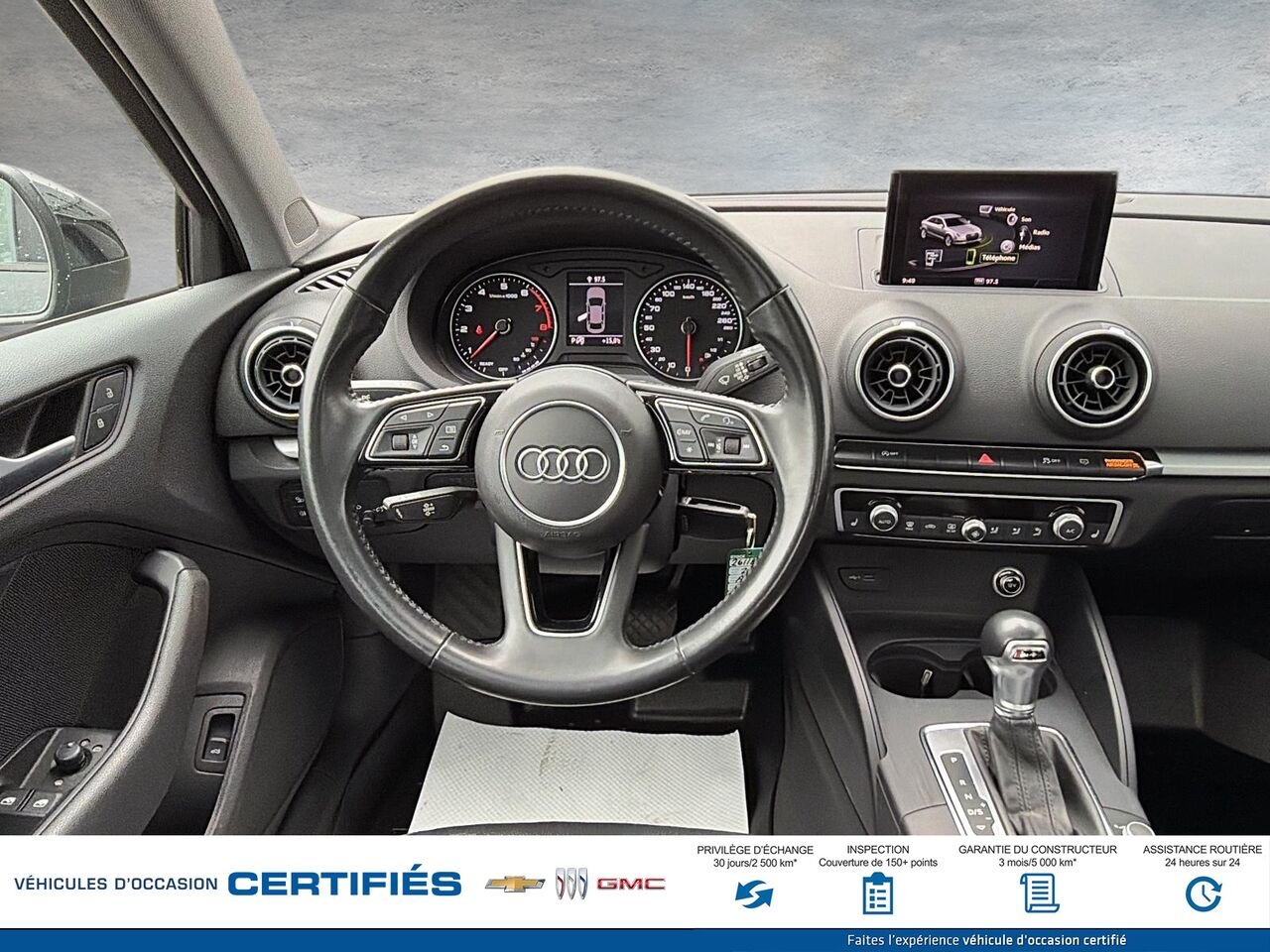 AUDI A3 Komfort 45 TFSI quattro 2019 Noir Montmagny - photo #8