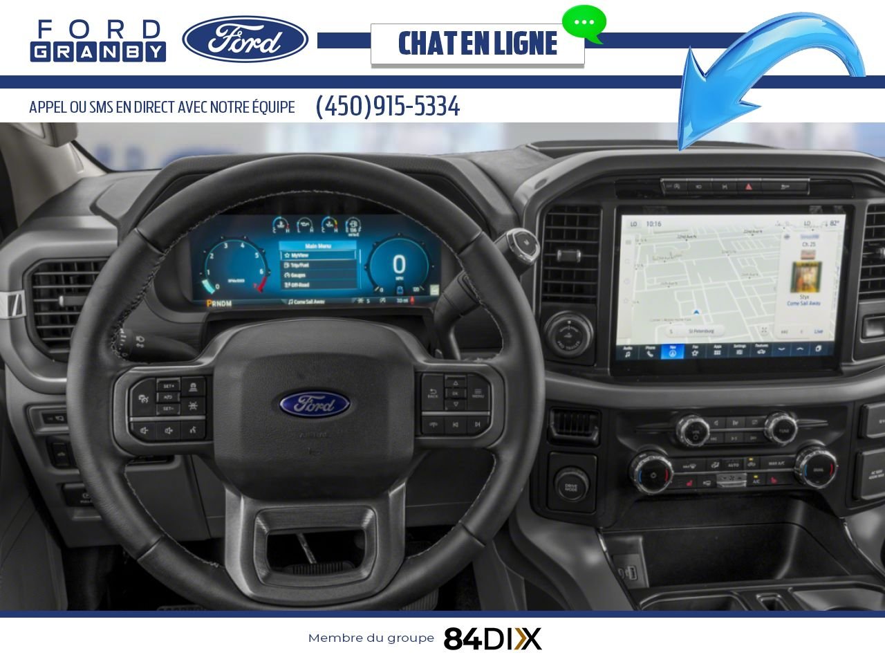 Ford F-150 2025 Blanc Oxford Granby - photo #3