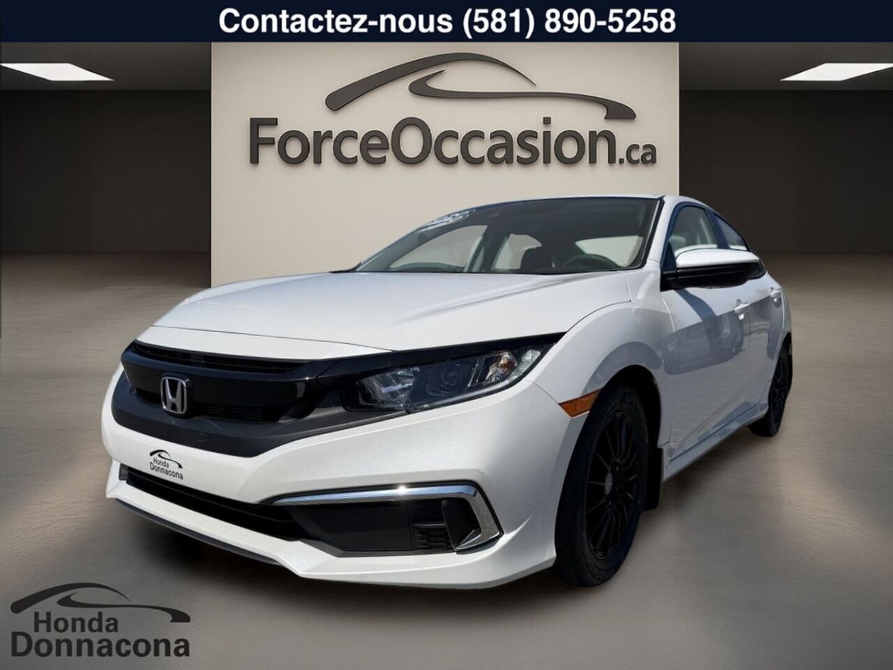 2020 Honda Civic White  - photo #0