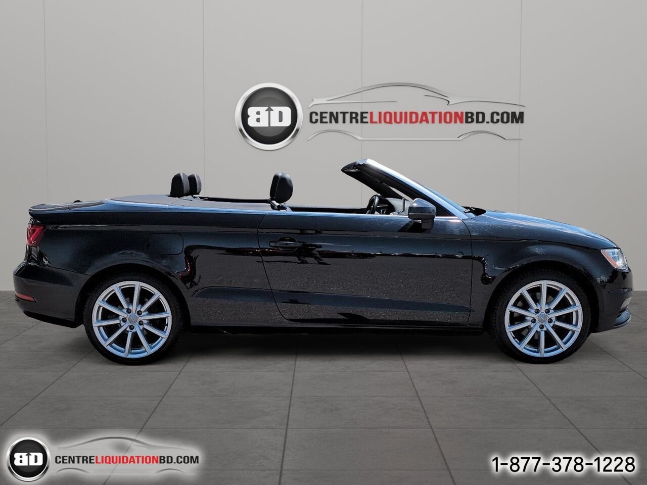 2015 Audi A3 2.0T Progressiv TSI QUATTRO CONVERTIBLE | BD0240 Black Granby - photo #3