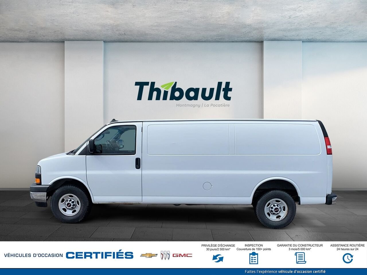2019 GMC Savana Cargo Van Traction arrière 2500 155 po White Montmagny - photo #4