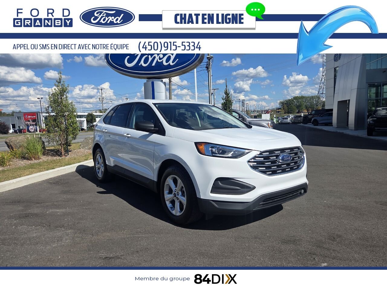 Ford Edge 2022 Blanc Granby - photo #0