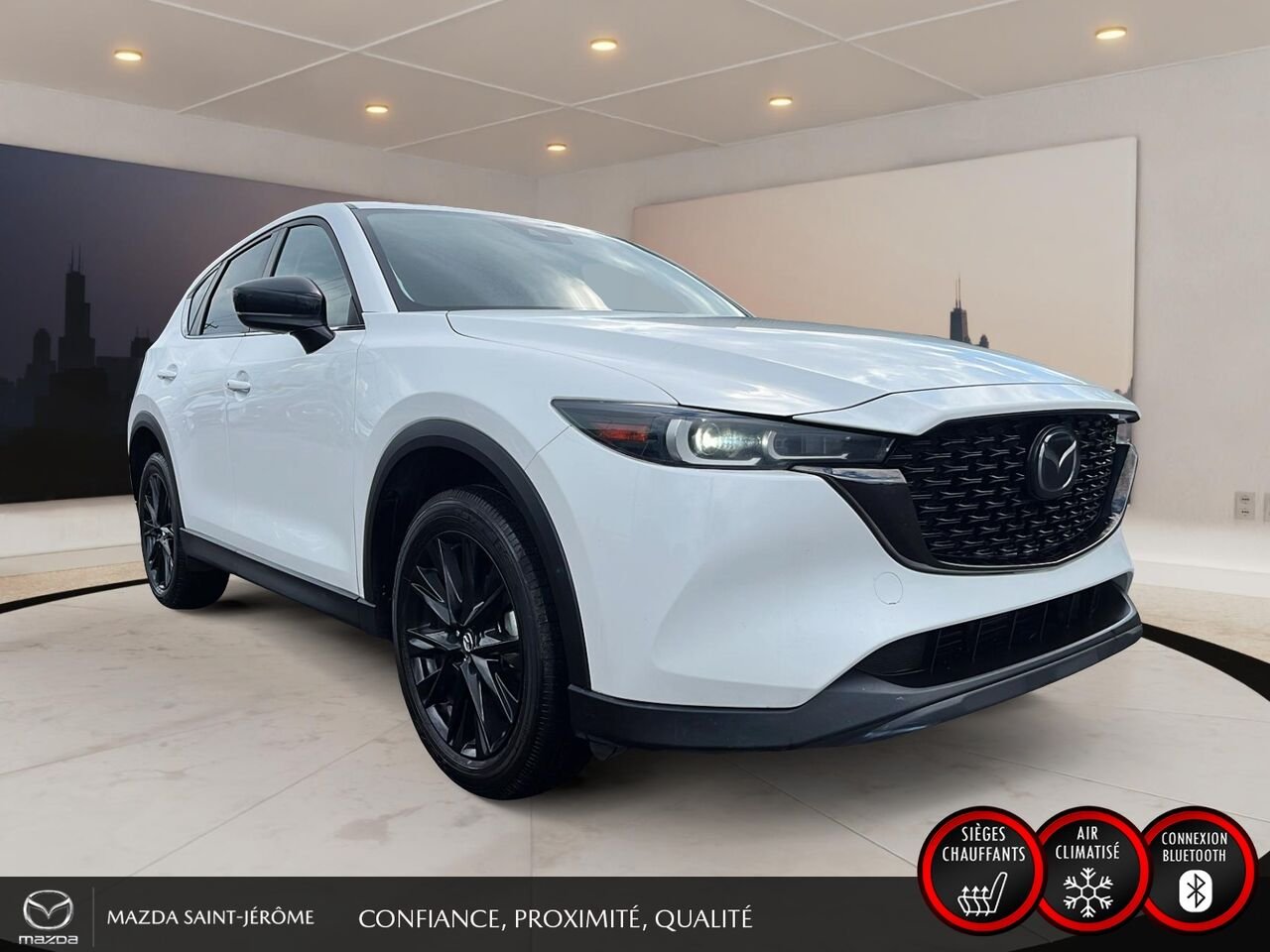 2022 Mazda CX-5 White Ste-Agathe des Monts - photo #3