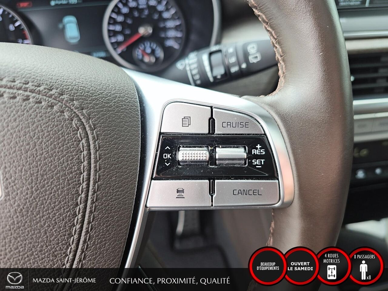 Kia Telluride SX | CUIR BRUN | 8 PASSAGERS | TOIT OUVRANT | 2022 Noir Saint-Jérôme - photo #14