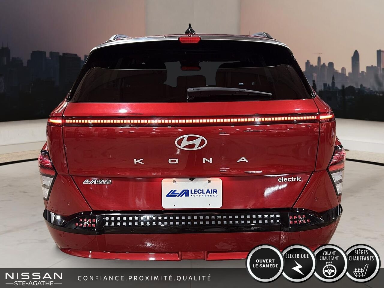 2024 Hyundai Kona Electric Red Saint-Jérôme - photo #3