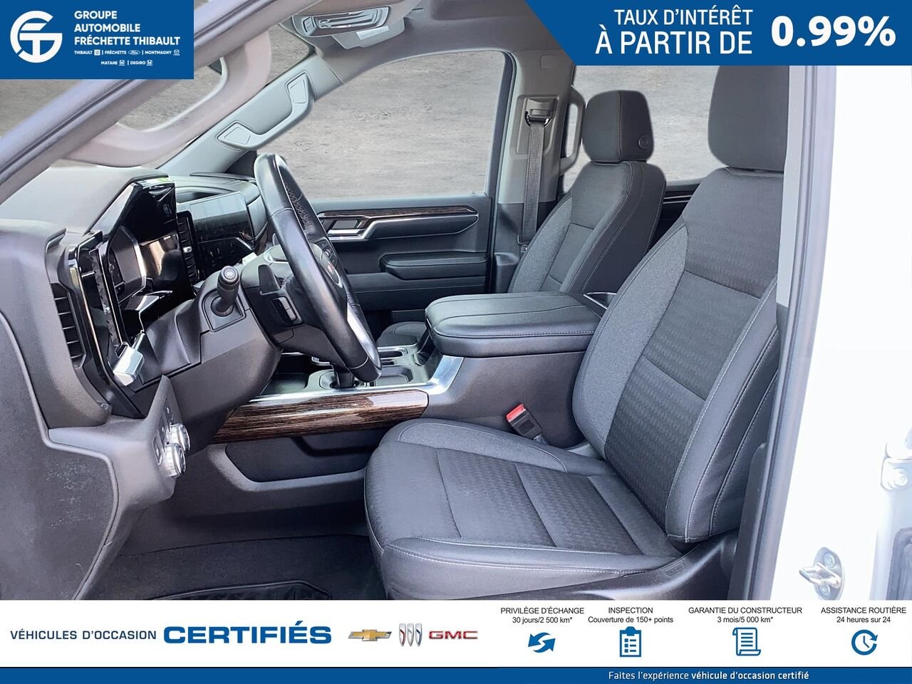 GMC SIERRA 150 AT4 cabine multiplace 4RM 157 po 2024 Blanc Montmagny - photo #8