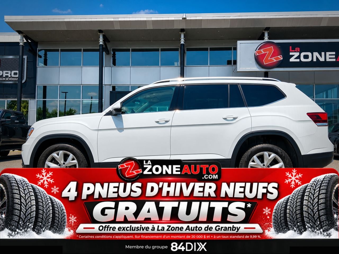 2019 Volkswagen Atlas V6 White Granby - photo #2