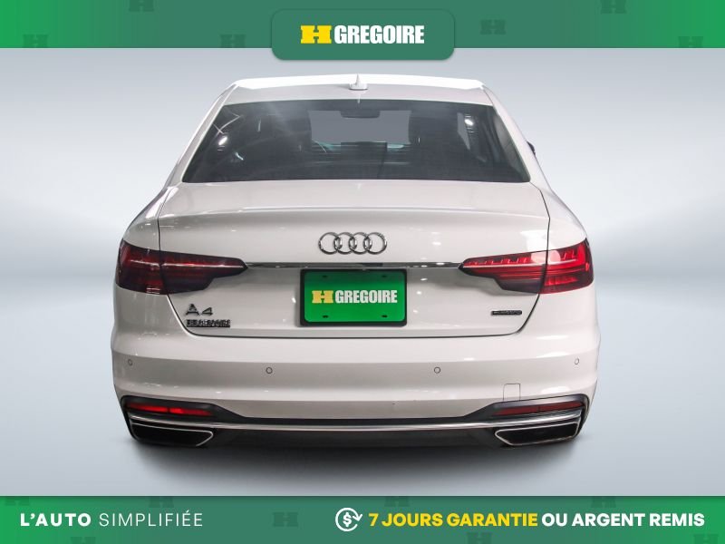 Audi A4 821431 | PROGRESSIVE AWD AUTO A/C CUIR TOIT NAV MAGS 2020 Blanc Laval - photo #5