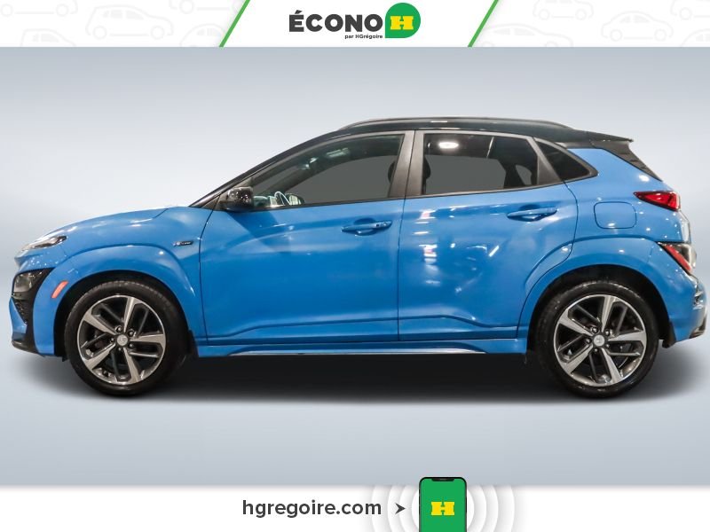 Hyundai Kona 822726 | N Line AWD AUTO GR ÉLEC A/C BLUETOOTH CAMÉRA MAGS 2022 Bleu Laval - photo #4