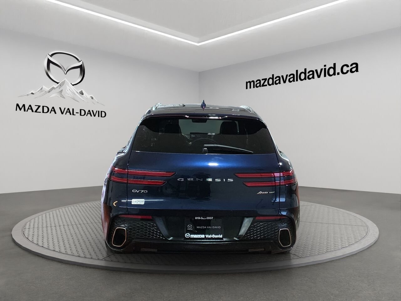 Genesis GV70 2.5T Advanced Plus TI, toit ouvrant panoramique, navigation, sièges fonction mémoire, volant 2022 Bleu Val-David - photo #20