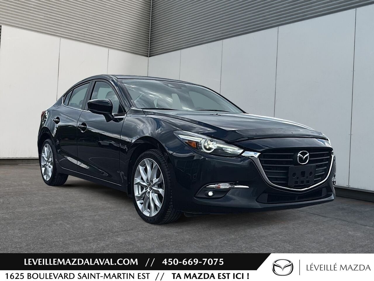 Mazda Mazda3 GT BM 2018 Noir Laval - photo #2