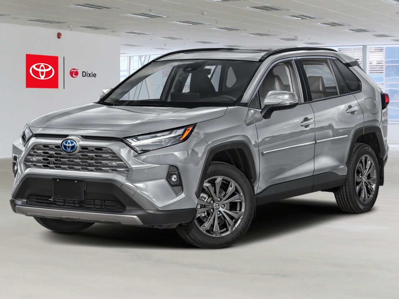 2023 Toyota RAV4 Hybrid Limited AWD / CLEAN CARFAX / HEATED AND VENTILATED SEATS / MOONROOF / ALLOY WHEELS / CARPLAY AND ANDROID AUTO Silver Mississauga - photo #0