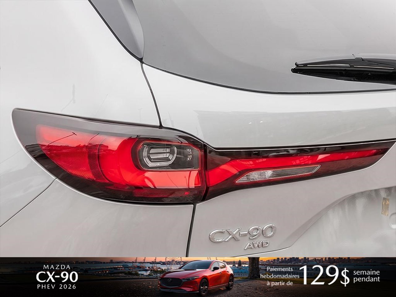 Mazda CX-90 hybride rechargeable JM3KKCHA5T1399561 2026 Blanc rhodium métallisé Mirabel - photo #10