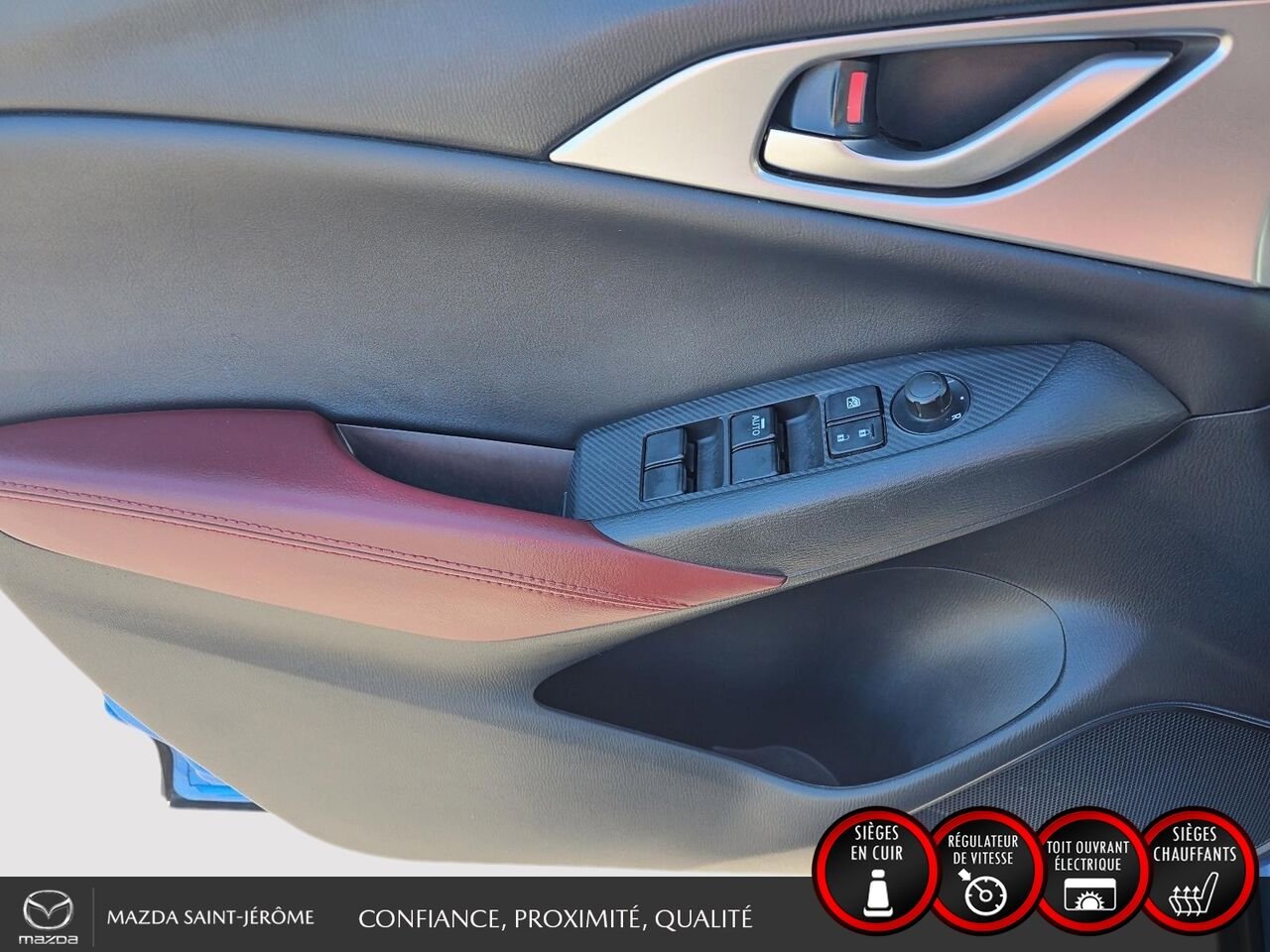 2016 Mazda CX-3 GS LUXURY | JAMAIS ACCIDENTÉ | TOIT OUVRANT | CUIR | MAGS Blue Saint-Jérôme - photo #11