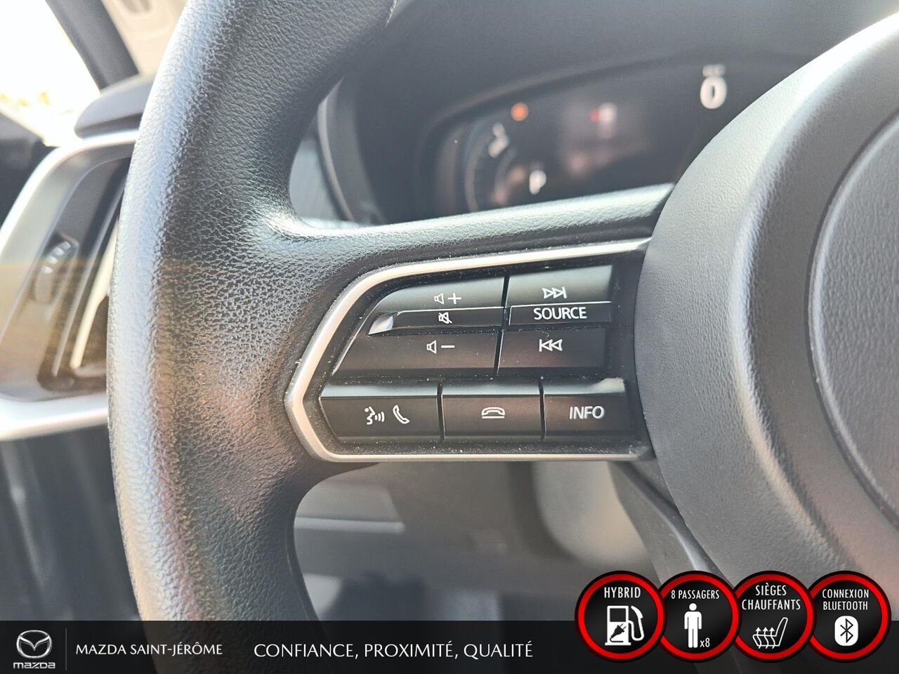 2024 Mazda CX-90 hybride rechargeable GS | 1 PROPRIÉTAIRE | JAMAIS ACCIDENTÉ | HYBRIDE RECHARGEABLE | AWD | DÉMARREUR À DISTANCE Black Saint-Jérôme - photo #13