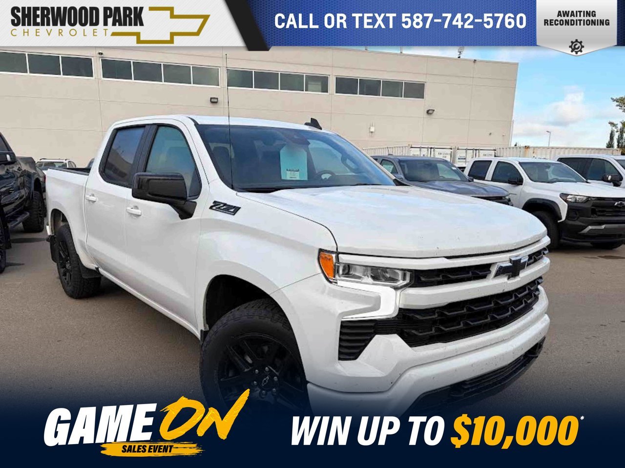 2024 Chevrolet Silverado 1500 4WD Crew Cab 147 RST White Sherwood Park - photo #0