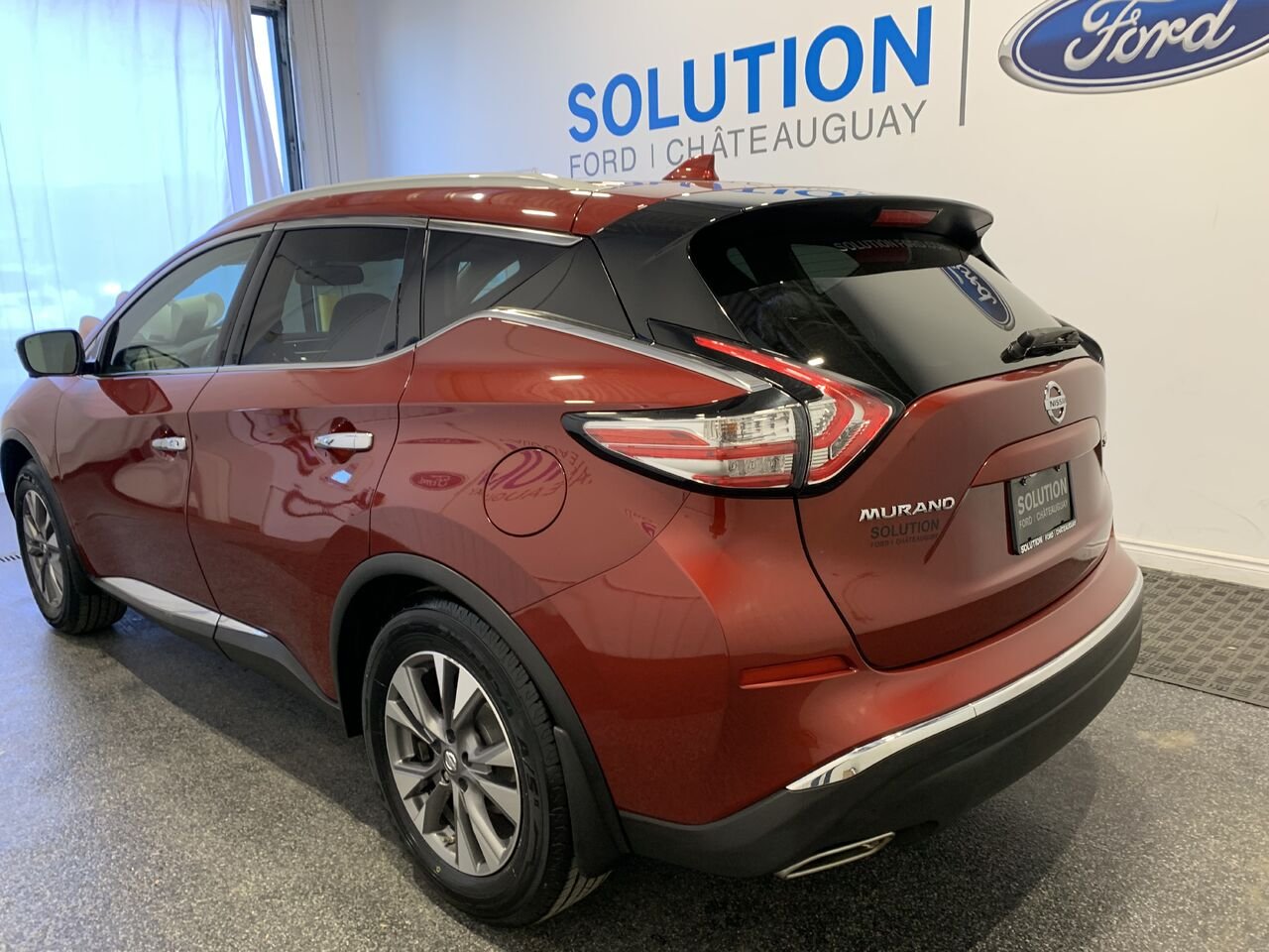 Nissan Murano SL AWD AWD+3.5L+ROOF+NAV+CUIR 2017 Rouge Châteauguay - photo #8