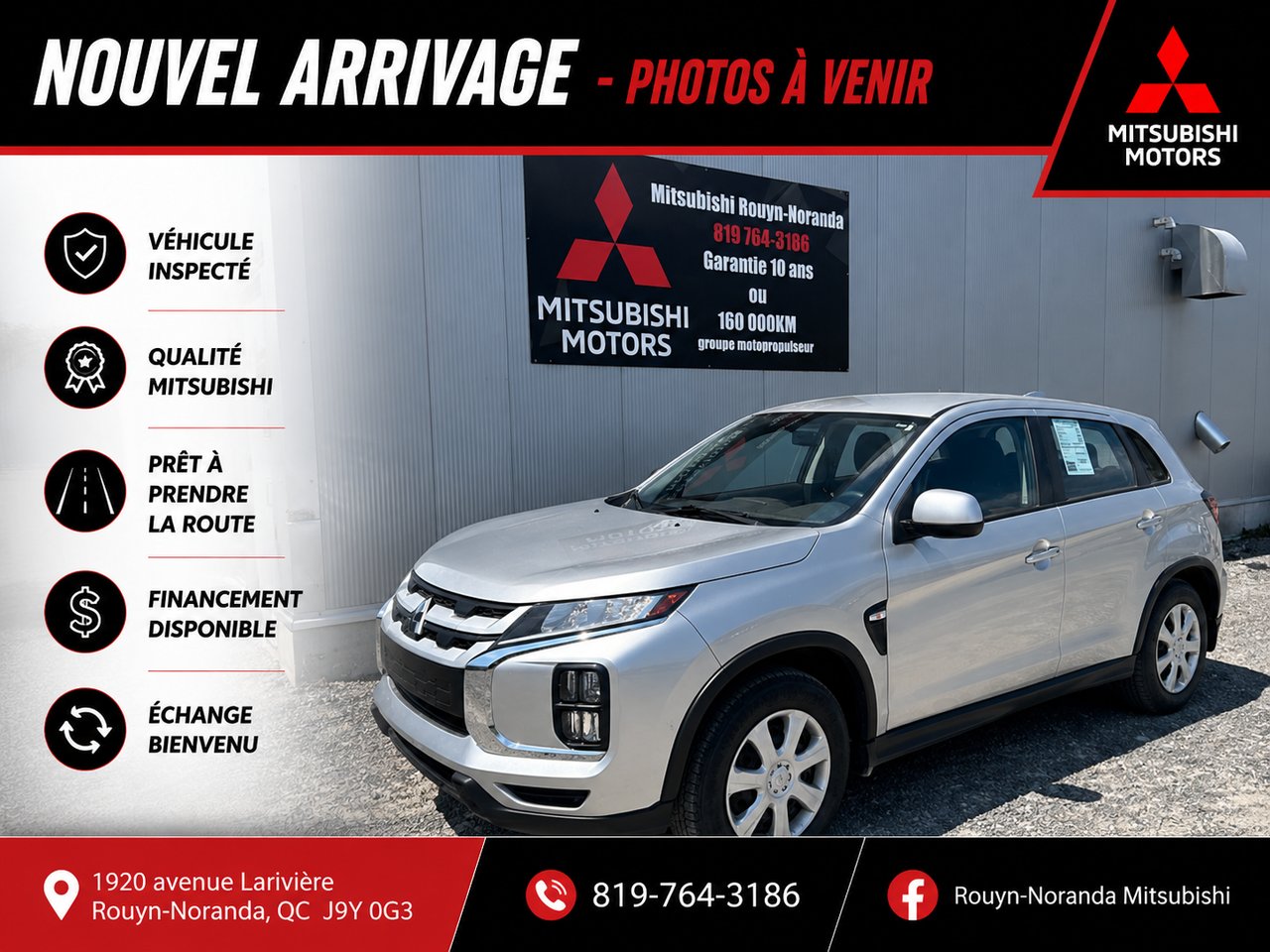 2024 Mitsubishi RVR Grey Mont-Laurier - photo #0