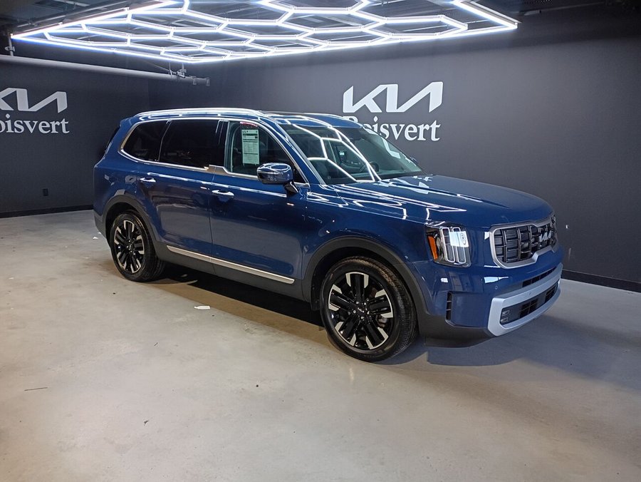Kia Telluride SX Limited TI avec intérieur noir 2024 Bleu