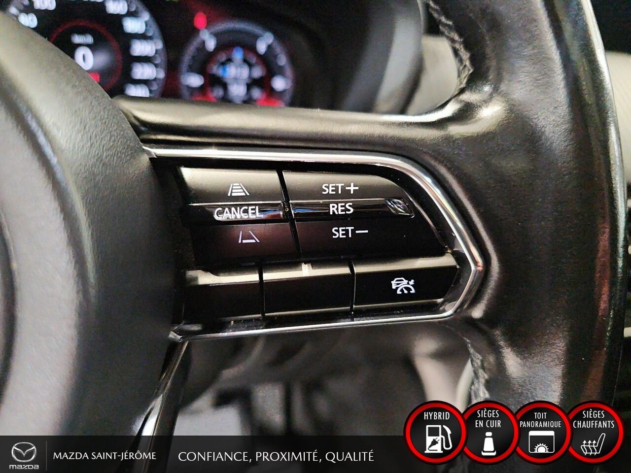 2024 Mazda CX-90 hybride rechargeable GS-L | 1 PROPRIÉTAIRE | HYBRIDE RECHARGEABLE | CUIR | TOIT OUVRANT | AWD White Saint-Jérôme - photo #14