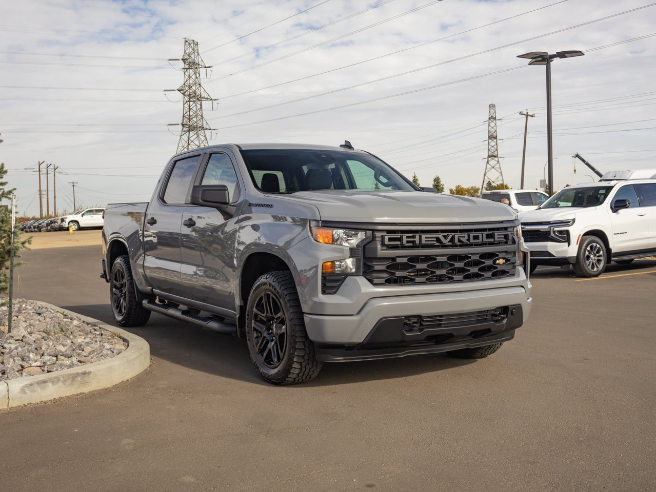 2024 Chevrolet Silverado 1500 4WD Crew Cab 147 Custom Grey Sherwood Park - photo #12