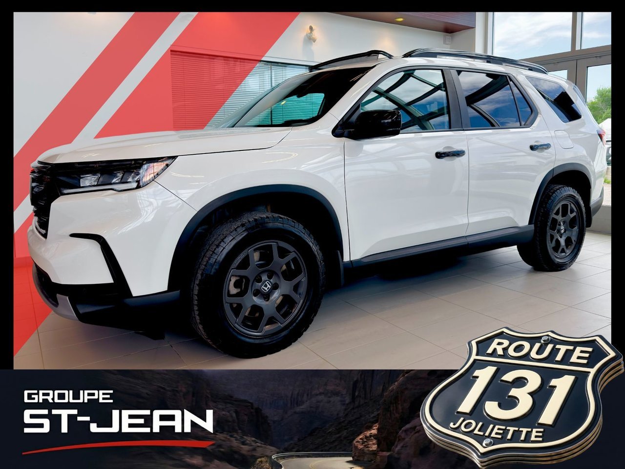 2023 Honda Pilot White Notre-Dame-des-Prairies - photo #0